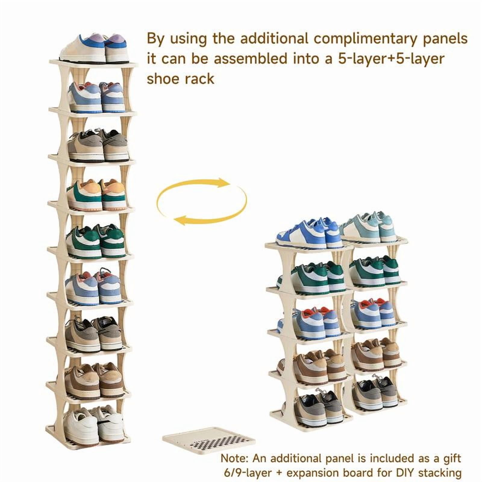 Multi-layer vertical removable shoe storage rack 1 piece modern shoe ...