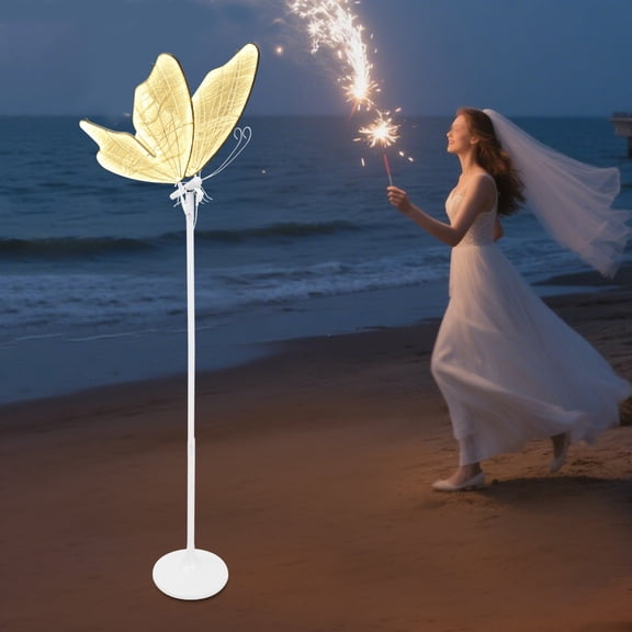 Multi-mount White Butterfly Lamp for Indoor Wedding, Hotel & Window Decoration & Lighting Photography Background