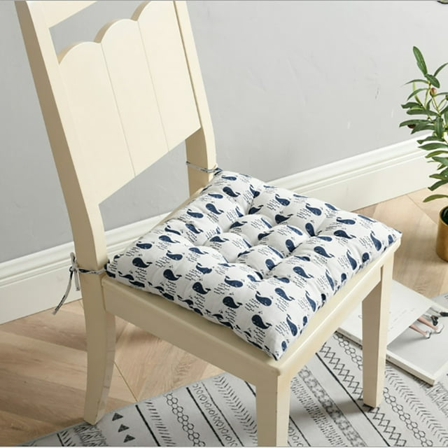 Multi-pattern Chair Cushion,Square Flax Cotton Seat Mat for Office Seats Outdoor Wicker Chair Picnic Cushion,Soft & Comfort in Home Office Patio Garden
