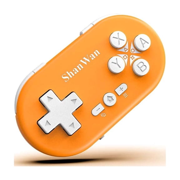 Multi platform mini Bluetooth game controller, pocket mini controller (Orange)