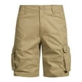 thumbnail image 1 of Multi-pocket Solid Cargo Shorts for Men 2025 Business Casual Baggy Straight Wide Leg Pants Comfy Summer Work Office Shorts, 1 of 5