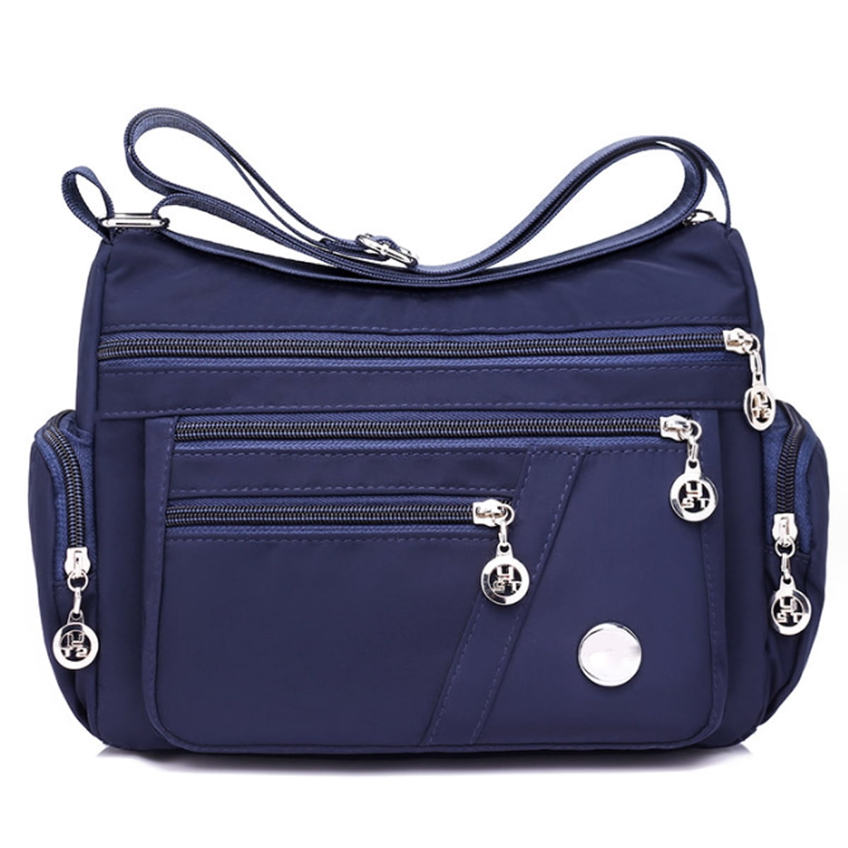 Women's Large Capacity Crossbody Bag - Waterproof Nylon Shoulder Bag With Multiple Pockets, Lightweight Everyday Purse