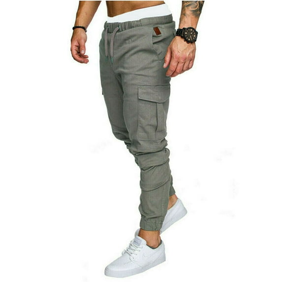 Multi-pockets Training Overalls Pantalones Tactical Straight Cargo Pants Trouser