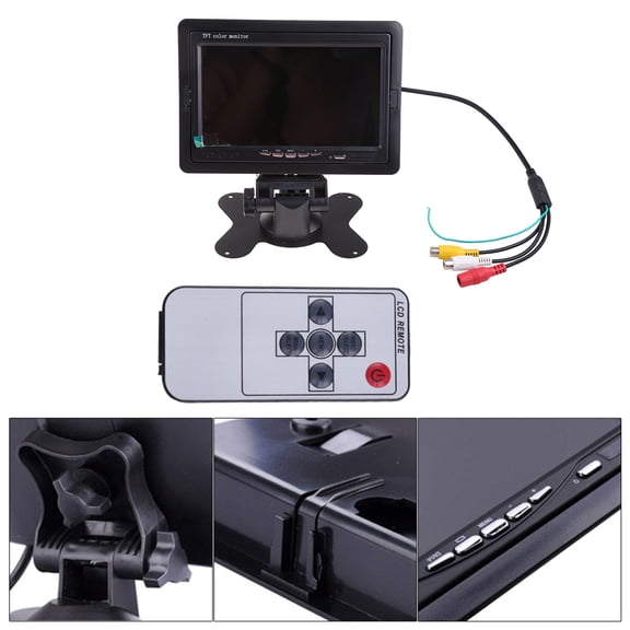 Multi-purpose 7 Inch LCD Monitor 480*234 Resolution Display Adjustable Stand for Different View