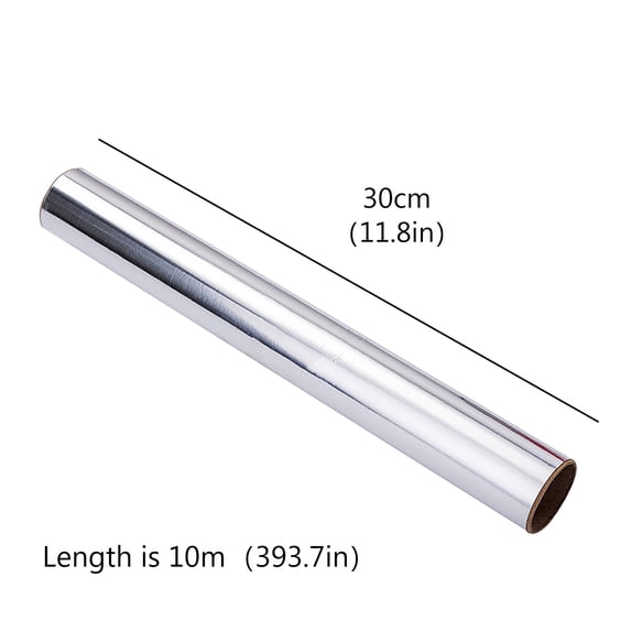 Multi-purpose Aluminum Foil Roll,Food Grade Thick BBQ and Baking Tin Foil Paper,Food Safe Cling Wrap for Cooking, Baking, Roasting, Grilling, Freezer Storage,Durable Kitchen Use(10m)