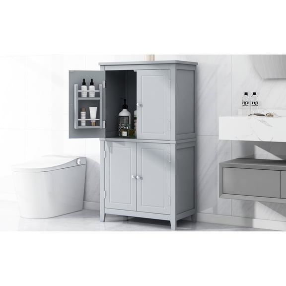 Multi - purpose Cabinet with Adjustable Shelves - Useful in Office and Bathroom
