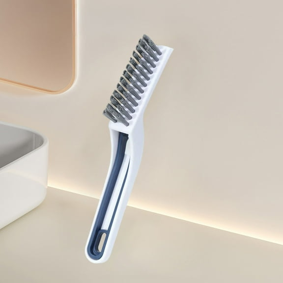 Multi-purpose Cleaning Brush with Soft Bristles, 22cm Plastic Handle & Flexible Head for Keyboard Crevices, Cup Lids & Tight Spaces, Efficient Debris Removal for Home & Car Detailing