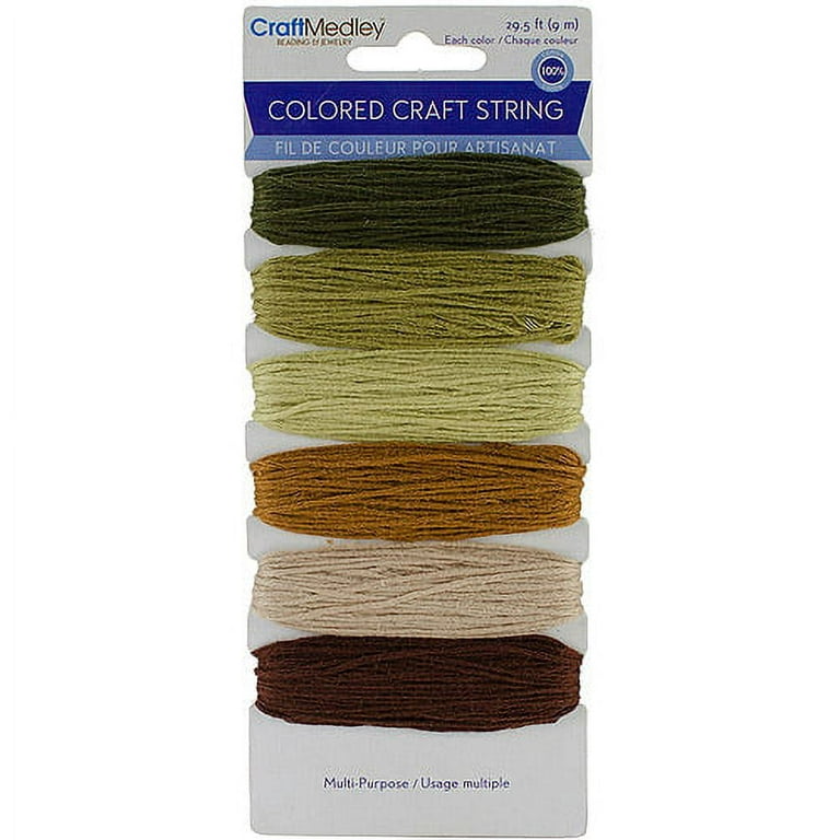 Multi-Purpose Colored Craft String 29.5'-Brights