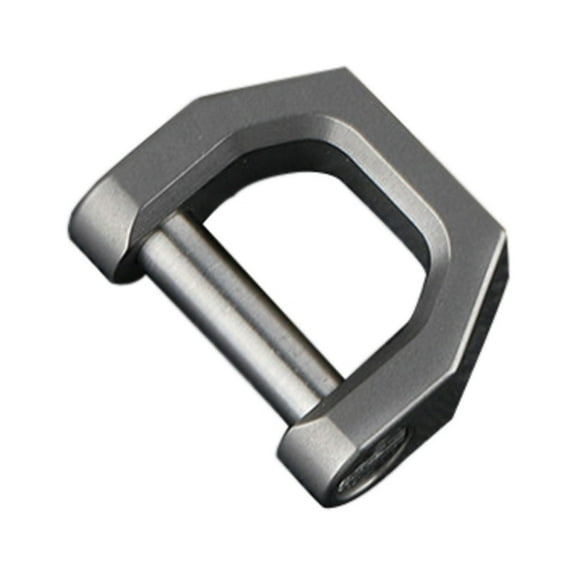 Multi-purpose D Shape Buckles for Titanium Alloy D Ring D-Shaped Metal Hoop Horseshoes Buckle for DIY Leather Craft Purs