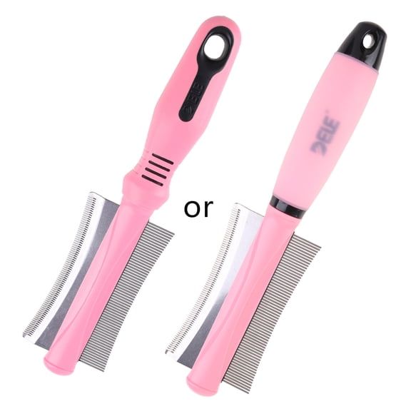 Multi-purpose Dog Comb for Removes Tangles Knots Fleas Loose Hair Double Sided Dog Grooming Comb Dog Hair Grooming Brush