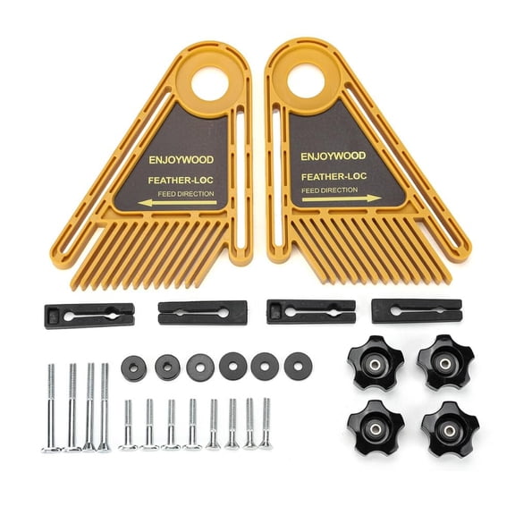 Multi-purpose Double Feather Board for Router Table Saws Miter Gauge Slot