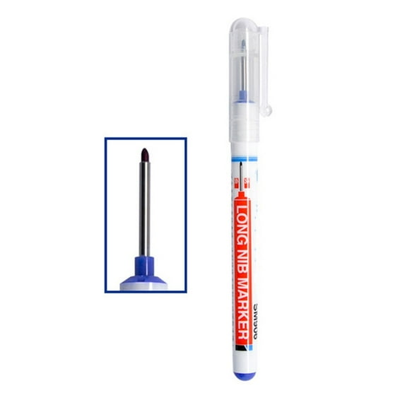 Multi-purpose Long Tip Marker for Woodworking and Deep Hole Marking