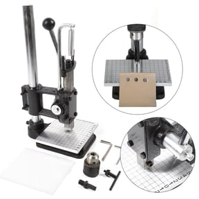 Multi-purpose Manual Press Puncher for Leather Craftsmen for Punching, Pronging, and Stamping Processes