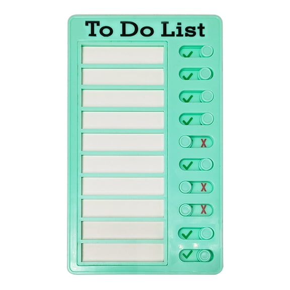 Multi-purpose Memo Checklist To-do-list Pad 5''x8'' Adjustable My Chores Checklist Board for Car RV Home Classroom Wall