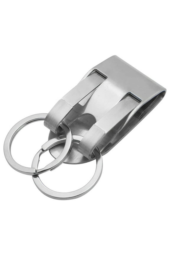 Multi-purpose Metal Key Chain Keeper Unique Stainless Steel Single/Double Rings Holder Keychain for Home