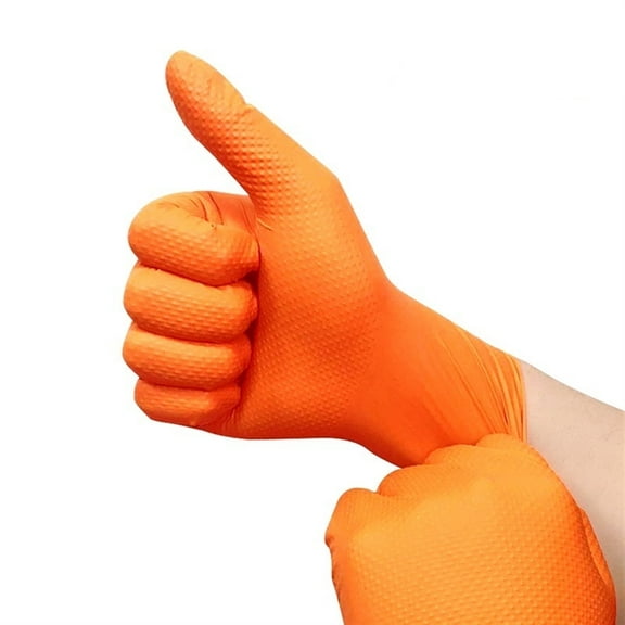 Multi-purpose Nitrile Gloves Mechanic Industrial Waterproof Safety Work Gloves 8.0g Diamond Non-slip Mechanics Repair Gloves ,Easy Wear