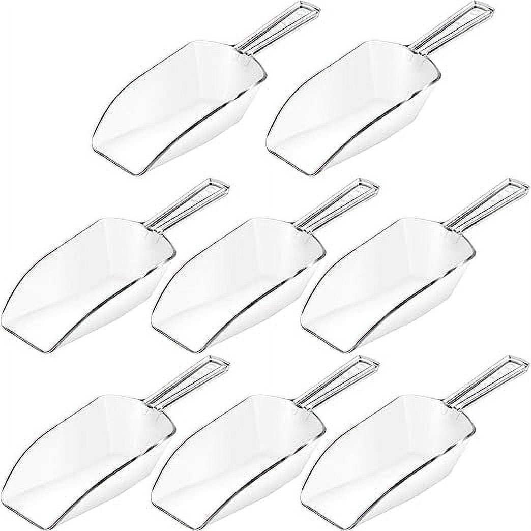 Multipurpose Plastic Clear Kitchen Scoops, Ice Scoop for Weddings