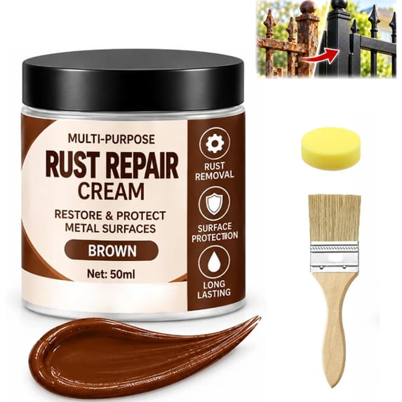 Multi-purpose Rust Repair Cream for Cars & Household Metal, Restore ...