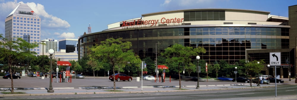 Multi-purpose arena in a city Xcel Energy Center St Paul Minnesota USA Canvas Art - Panoramic Images (12 x 36)
