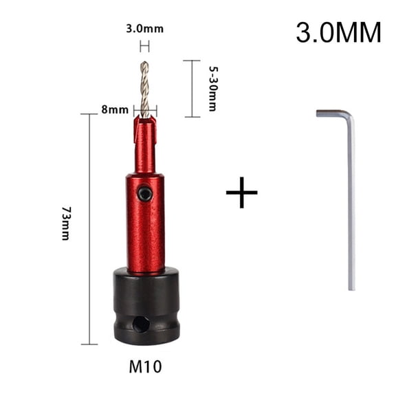 Multi-purpose countersink drill drilling hole M10 threaded cone hole drill