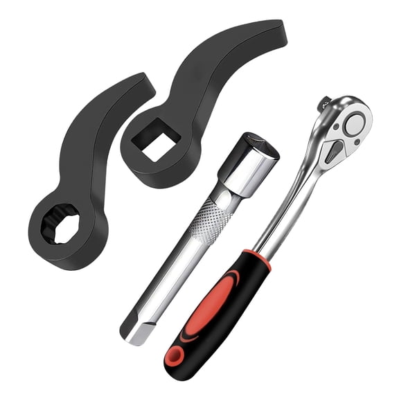 Multi purposes Mechanics Tool Set With 4 Pry Adapters 2 Heads Ratchets Wrenchs And Extension For Auto Maintenance