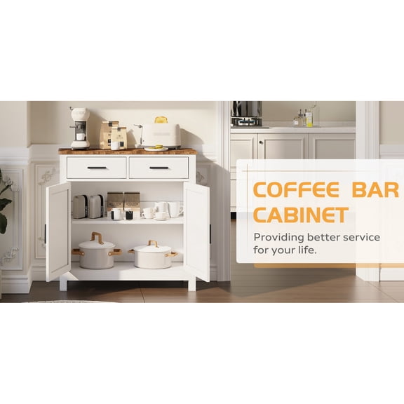 Multi - room Adaptable - Kitchen Coffee Bar with 2 Drawers and 2 Doors