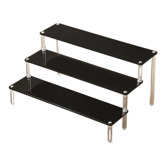 Multi-scene 3-Tier Gradient Display Stand Space Optimizing Tiered Organizer For Blind Box Collections Makeup Sets Mini Decor Household Desktop Display Supplies