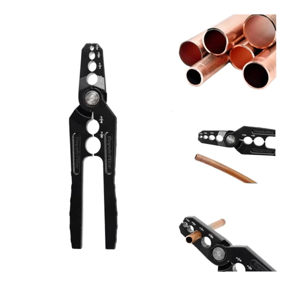 Multi-size 6-Hole Copper Pipe Repair Tool,CT-301 Manual Straightener Pliers, Practical Tubing Restoring Tool for HVAC Refrigeration Use,1pc
