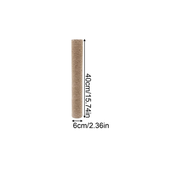 Multi-size Jute Sisal Cat Scratching Post Replacement Pole DIY Refill for Cat Trees Cat Cages Furniture Protection Claw Care Toy for Indoor Cats