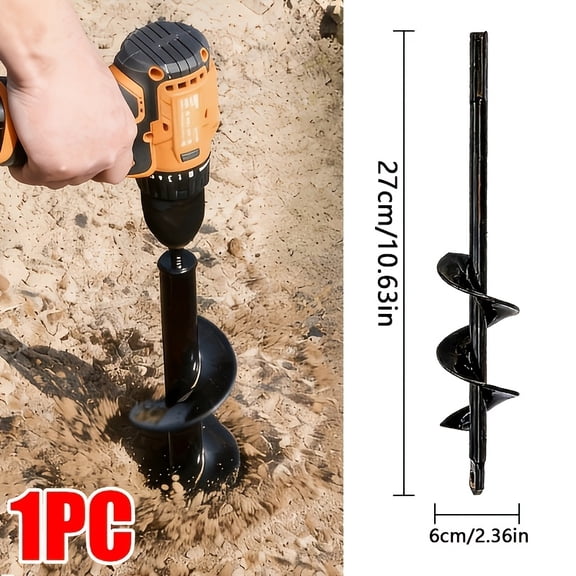 Multi-size Spiral Drill for Planting | Heavy-duty Steel Garden Auger, Suitable for Planting/drilling, Made Of Metal, Sturdy And Durable, Labor-saving Tool
