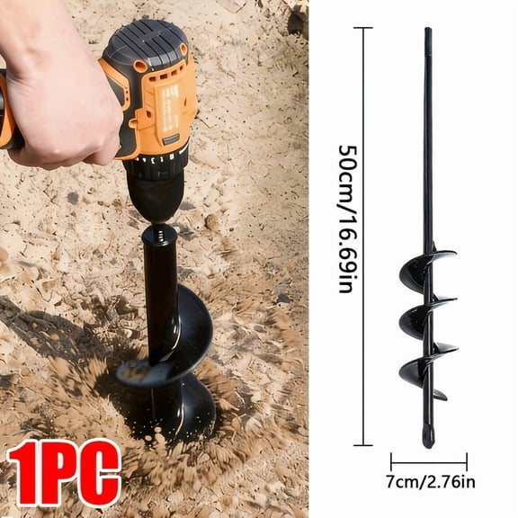 Multi-size Spiral Drill for Planting | Heavy-duty Steel Garden Auger, Suitable for Planting/drilling, Made Of Metal, Sturdy And Durable, Labor-saving Tool