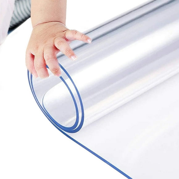 Multi-size Waterproof Tablecloth 1.5MM Thick Oilproof Clear Transparant Vinyl Plastic Table Cloth Protector Cover, 40x72in Rectangle