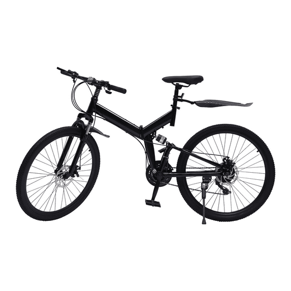 Multi-speed Folding Bicycle, Lightweight, Durable with Reflectors and Anti-slip Tires for Safe Riding