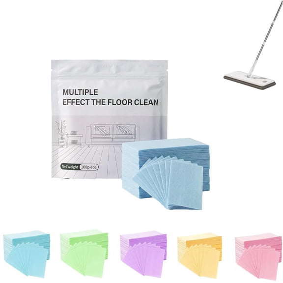 Multi-surface Floor Cleaning Tablets, 100 PCS Floor Cleaning Tablets for Mopping, Instant High-Gloss Shine for Home Surfaces, For Wood Floors Ceramic Tile Marble (B)
