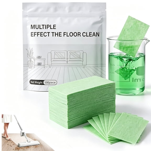 Multi-surface Floor Cleaning Tablets, Floor Cleaning Tablets Multi- Surface Cleaner, Multiple Effect the floors Clean, Concentrated Cleaner for Hardwood, Tile, Laminate & More