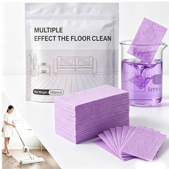 Multi-surface Floor Cleaning Tablets, Floor Cleaning Tablets Multi- Surface Cleaner, Multiple Effect the floors Clean, Concentrated Cleaner for Hardwood, Tile, Laminate & More