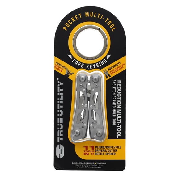 True TRUTOL0030 11-in-1 Multi-tool, Stainless Steel