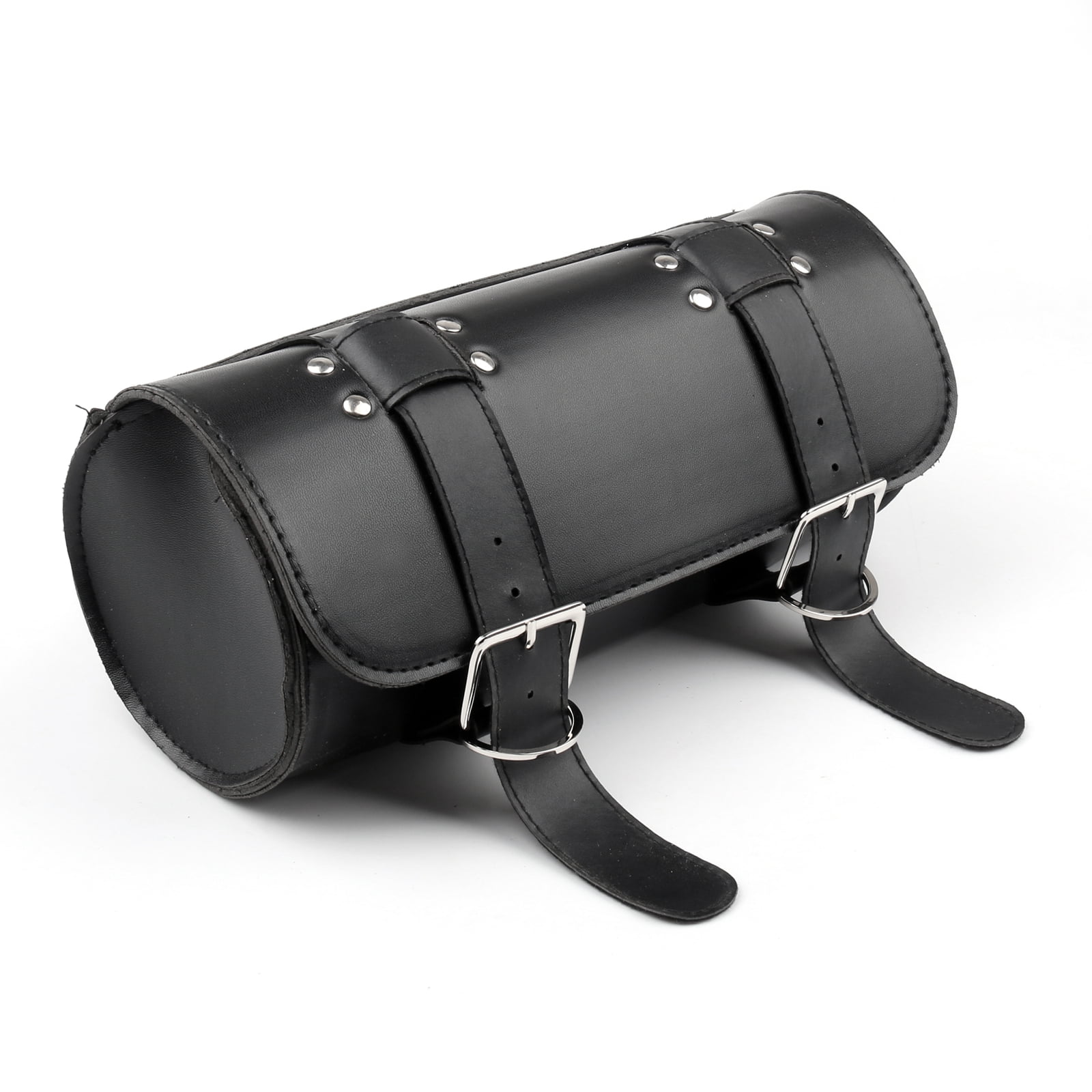 Multiuse PU Leather Motorbike Motorcycle Tool Roll Kit Saddle Bag