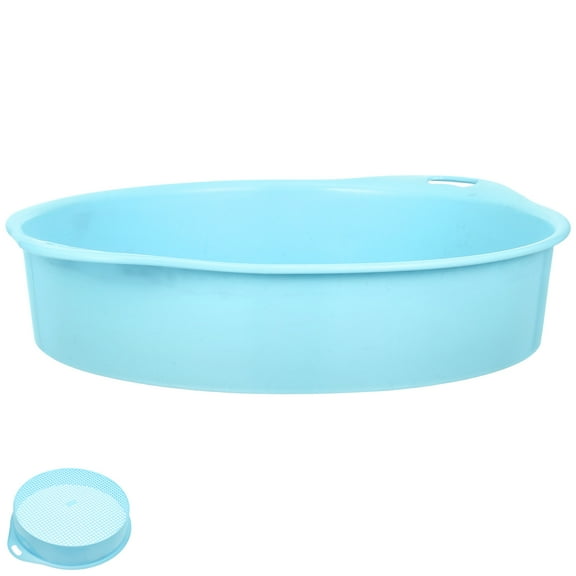 Masteelf Blue ABS Soil Sieve for Daily Use Durable and Easy to Clean with Lightweight .5 inch