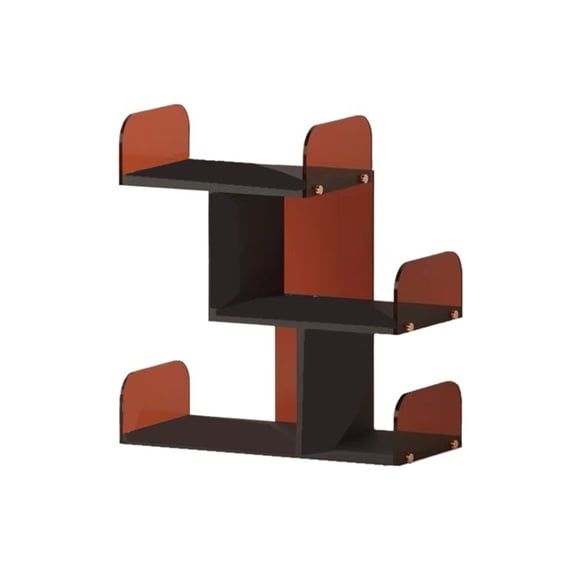 Multi-zone Storage Desktop Acrylic Bookshelf for Office Dormitory