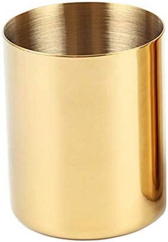 MultiBey Golden Pen Holder Simple Gold Mini Vase (Gold)