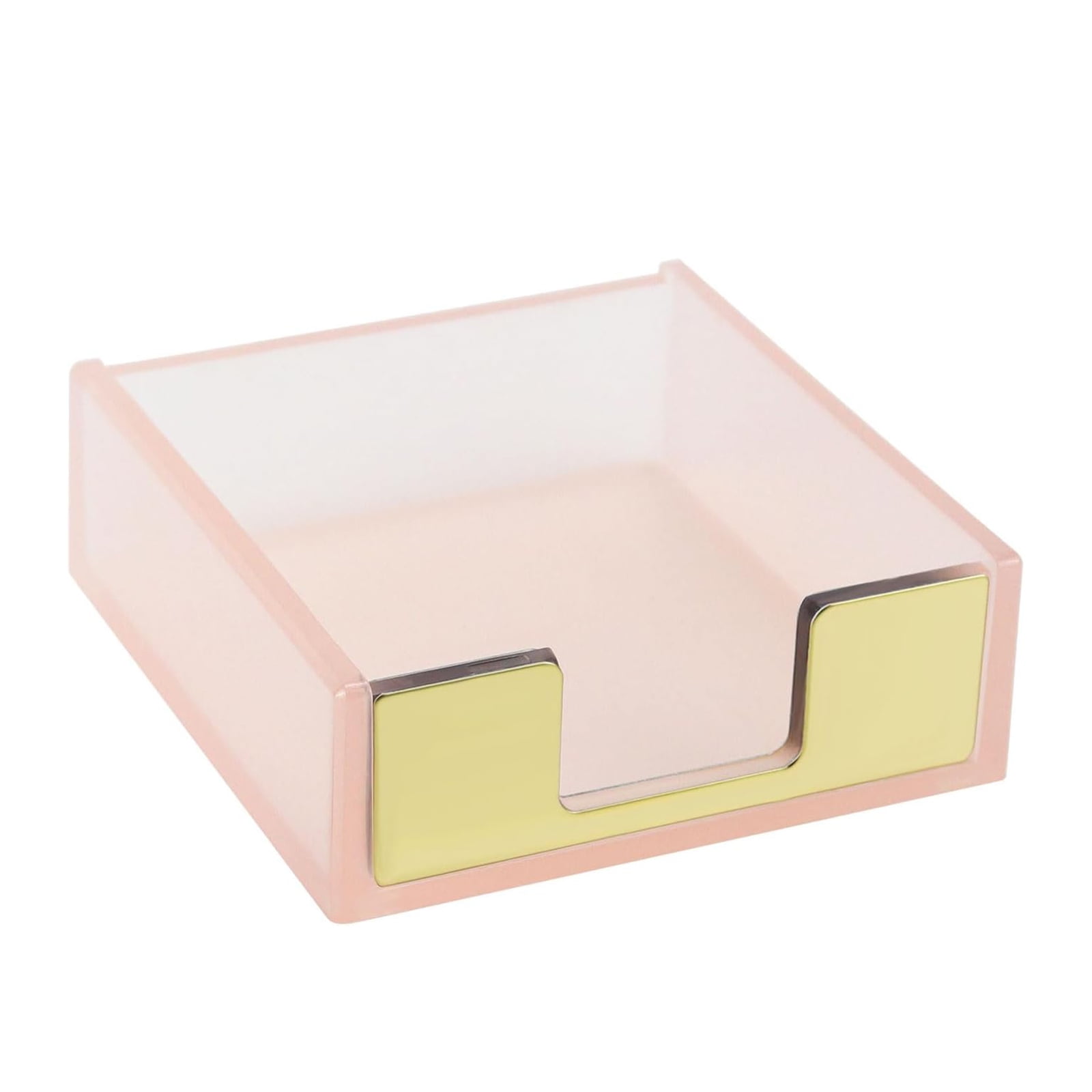 Clear Office Accessories Clear Sticky Notes MultiBey Sticky Notes Holder Clear Acrylic Memo Notepad Holder, Desktop University Gifts Post It Notes Holder