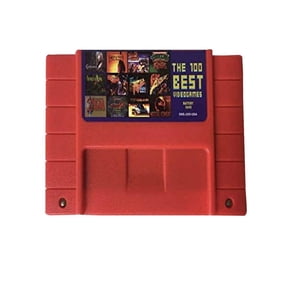 MultiCart 100-in-1 Game Cartridge, SNES, Super Nintendo [Physical] Red