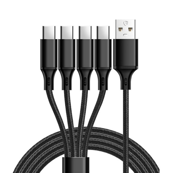 MultiCharging Cable USB C Splitter 4 in 1 MultiCharge Cable Type C Multiple USB CordBraided USB to USB C