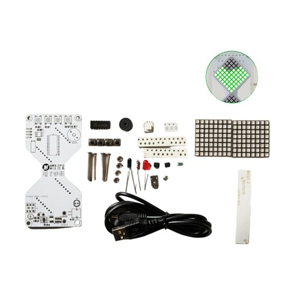 DIY LED Matrixs Sand Timer Electronic Time glass For Soldering Practice Circuit Learning Perfect For Beginners Hobbyists