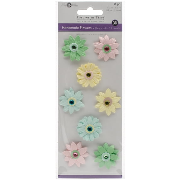 MultiCraft Handmade Flowers Stickers, Luau