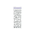 thumbnail image 1 of multicraft letters & numbers medley clear stickers-black cursive alphabet, 1 of 2