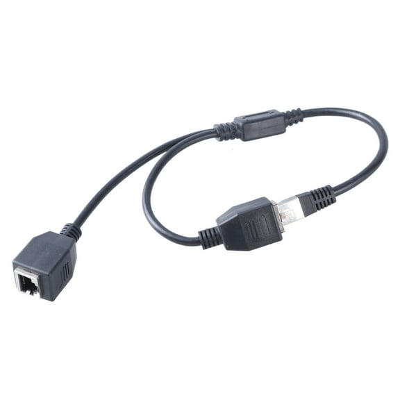 MultiDevice RJ45 LAN Ethernet Splitter 1 Male to 2 Female Socket Port Extension
