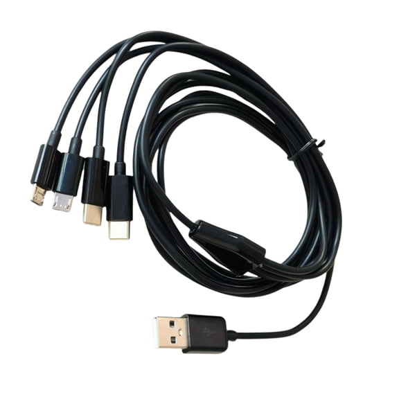USB MultiCharging Cable for Type C 5pin USB Devices Highly Speed Charging Wire Power Cord 200cm/78.74inch