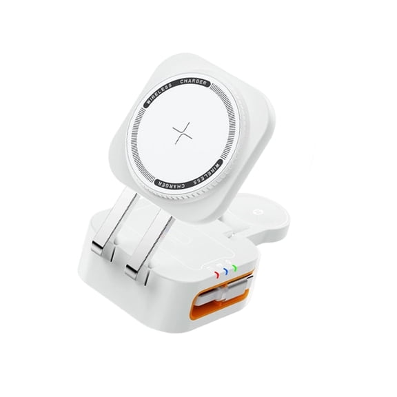 MultiDevice Wireless Charging Station 15W Power Retractable Cord Phone Chargers For And Home Use